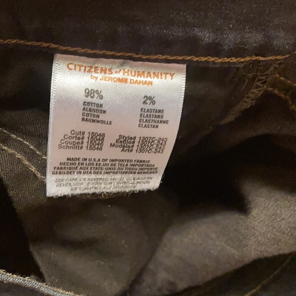 Citizens of Humanity Amber Jeans Size 27 - Picture 3 of 4